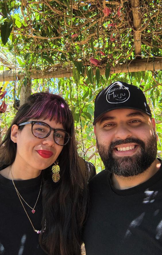 Retrato de Misael Alves e Julyana Pinheiro, da Cozinha Muju