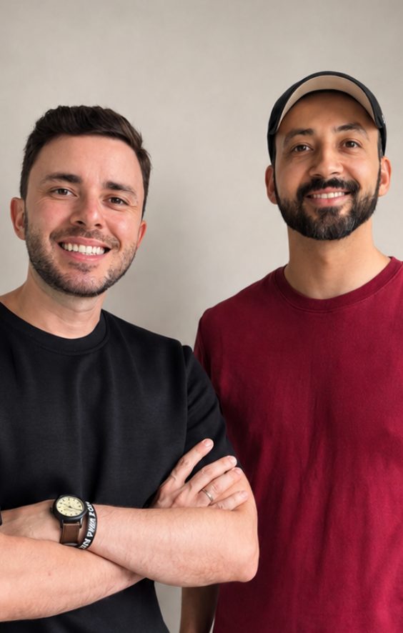 Retrato de Iverson Iório e Lucas Kalango